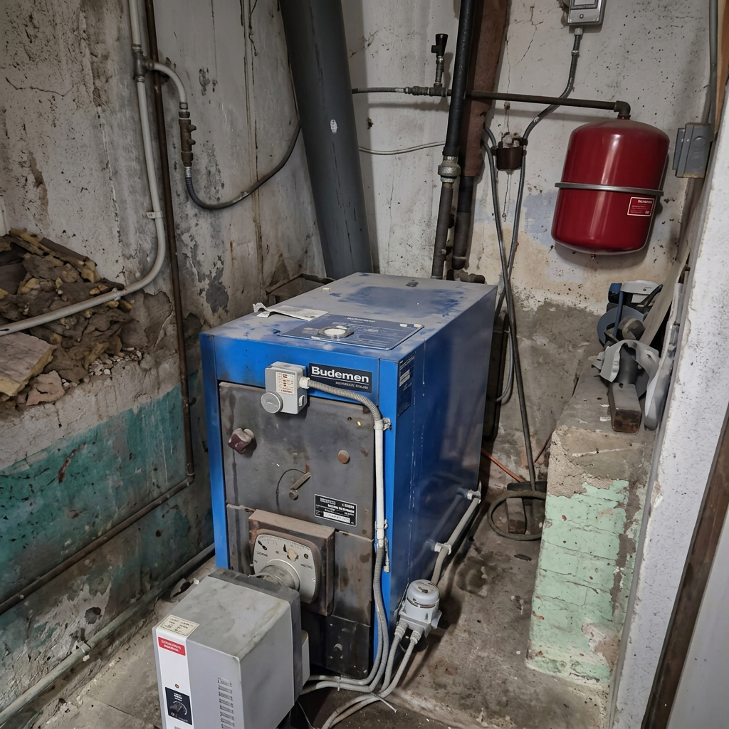 Remplacement chaudière mazout — avant